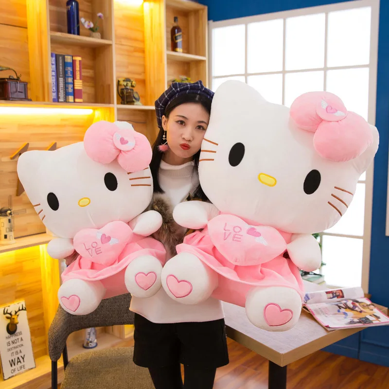 

55 см Sanrio Kawaii Hello Kitty Розовая кукла My Melody Плюшевая Кукла Мягкие игрушки для детей малышей девочек подарок на день рождения Рождество сюрприз