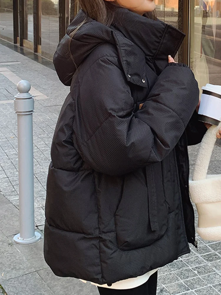 Женская парка цвета хаки пальто теплое плотное корейские винтажные толстовки в