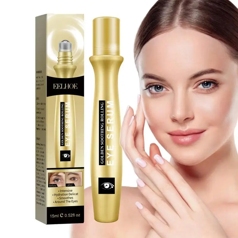

Anti-Wrinkle Eye Roller Fades Fine Lines Remove Dark Circles Eye Serum Remove Eye Bags Puffiness Roller Massager Eye Care 15ml