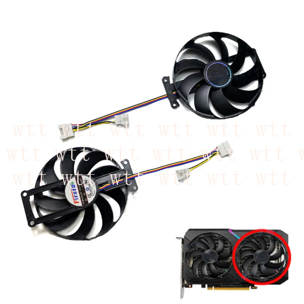 Фото Вентилятор охлаждения видеокарты FDC10H12S9-C для ASUS RTX 2070 2060 GTX 1660S DUAL MINI №4