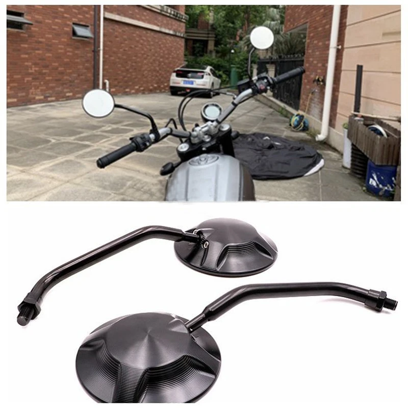 

Universal CNC Motorcycle Rearview Mirrors For Ducati Scrambler 800 1100 For BMW R Nine T PURE For Benelli TNT 600 Leoncino