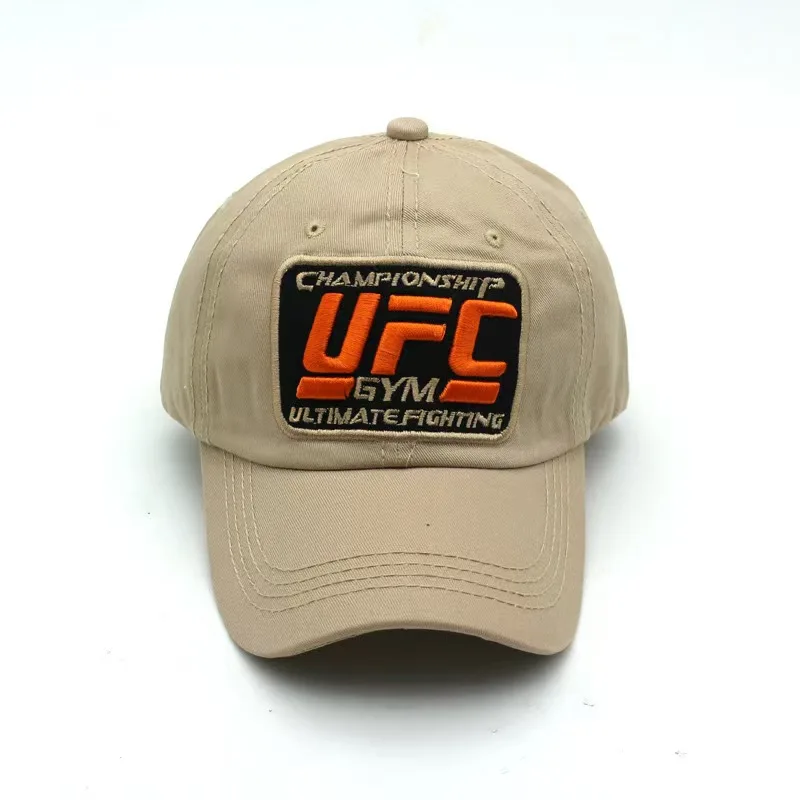 Фото 2026 Повседневная шляпа UFC с вышивкой в стиле хип-хоп Harlan Hat UFC Бейсбольная кепка для смешанных боевых искусств №1
