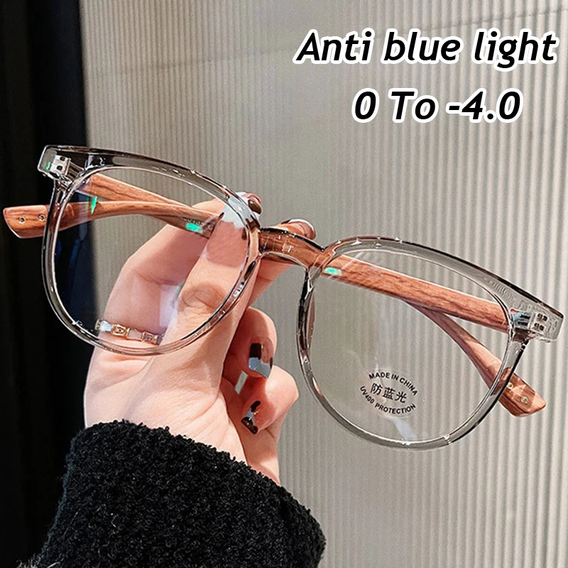 

Anti Blue Rays Ladies Myopia Glasses Computer Myopic Optical Eyeglasses Unisex Women Men Ultralight Nearsighted Eyewear Diopter