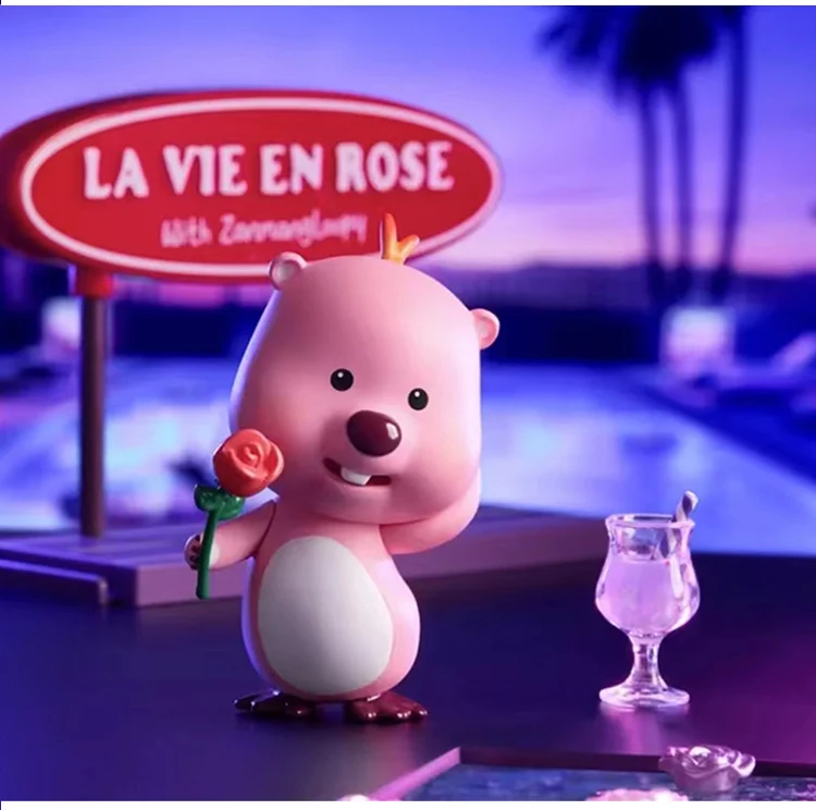 MINISO Loopy персонажи слепая коробка неоновая дорога серия Mystery Box Kawaii модель игрушки