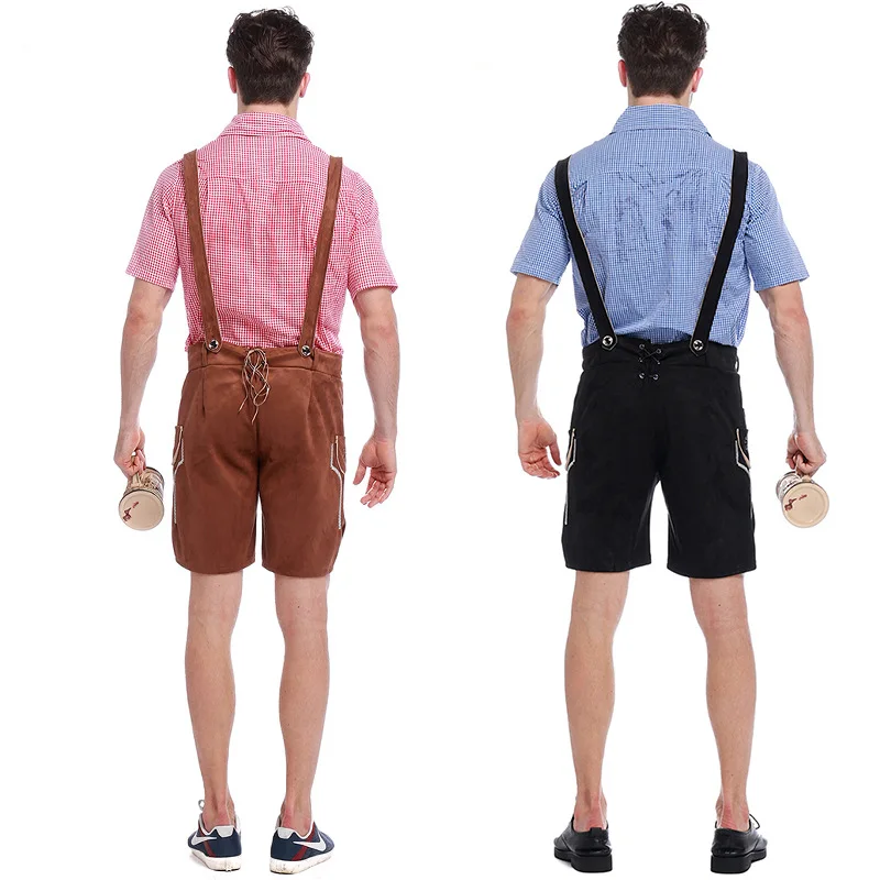 Взрослый мужской костюм на Октоберфест Lederhosen баварский Немецкий фестиваль пиво