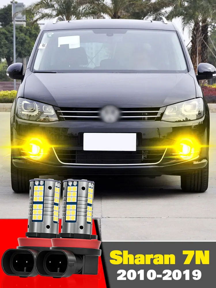 

For VW Volkswagen Sharan 7N1 7N2 Accessories 2010 2011 2012 2013 2014 2015 2016 2017 2018 2019 2pcs LED Fog Light