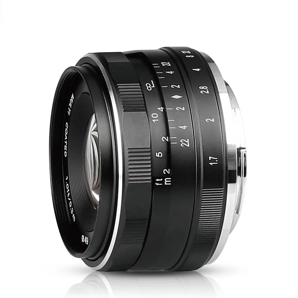 Фото Meike 35 мм f1,7 с большой диафрагмой и ручным преобразователем для Fujifilm X-Mount X-Pro2 X-Pro3 X-S10 X-T20 X-T30 XT30II X-T200 X-H2 X-H2S №2