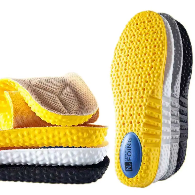 

1 Pair Orthopedic Insoles Shock Absorption Cushioning Sport Comfort Insert Cuttable Non-slip Deodorization Arch Support Shoe Pad