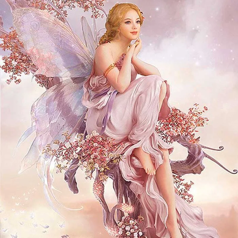 

20461Ann-Tulip diy Цифровая масляная живопись, картина маслом, акриловая Цветочная живопись, взрыв, ручная работа, пейзаж, живопись