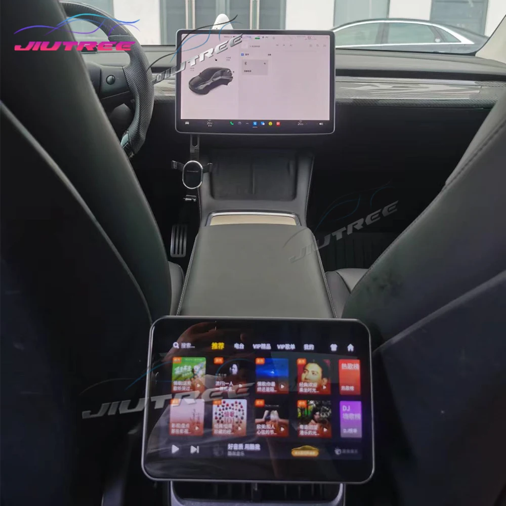 

Android 11 Air Conditional For All Tesla Model 3 Model Y AC Panel Virtual Back Row Seat CockPit LCD Car Speedometer Screen