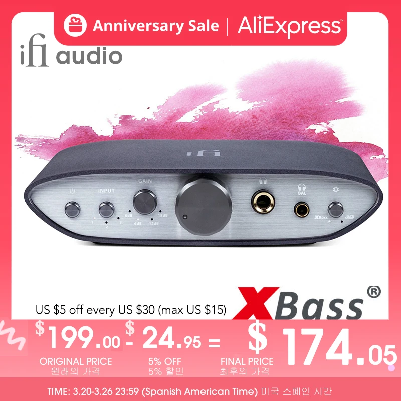 

Настольный сбалансированный усилитель iFi ZEN CAN для наушников, Hi-Fi усилитель мощности музыки, профессиональное аудиооборудование XBass Boost