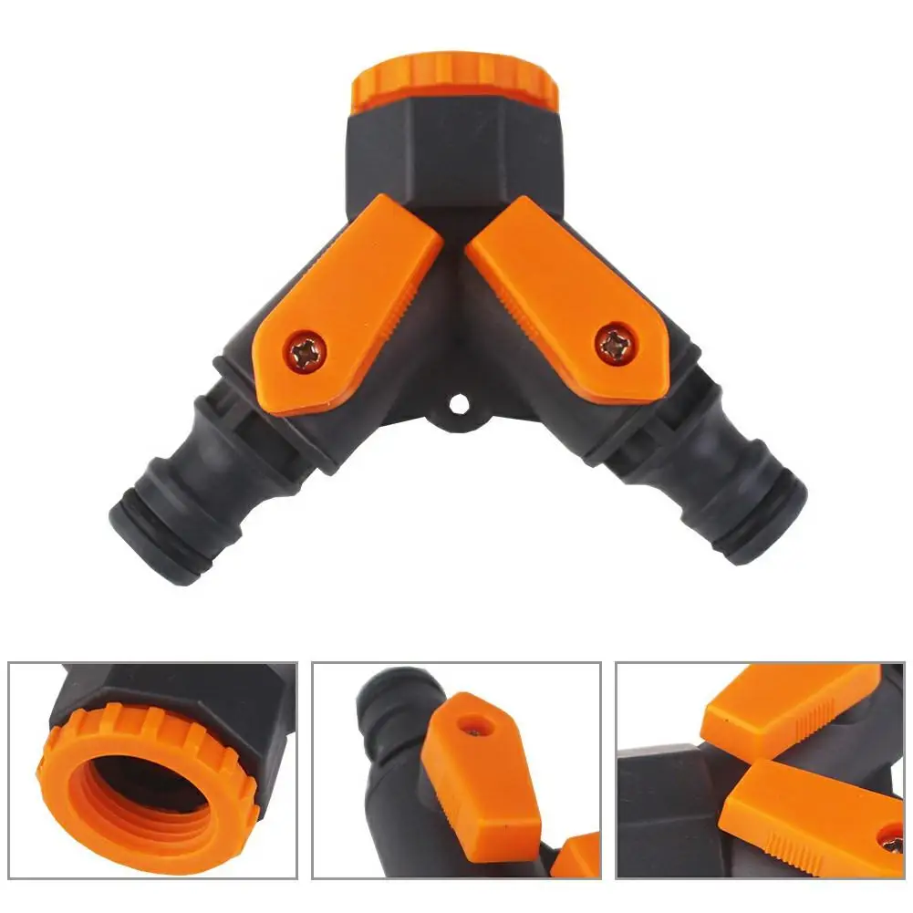 

Соединители для садового шланга, разветвители Y-типа, водоотводящий клапан 20-25 мм, 2-ходовой, 3/4 дюйма, 1/2 дюйма, быстрый соединитель для орошен...