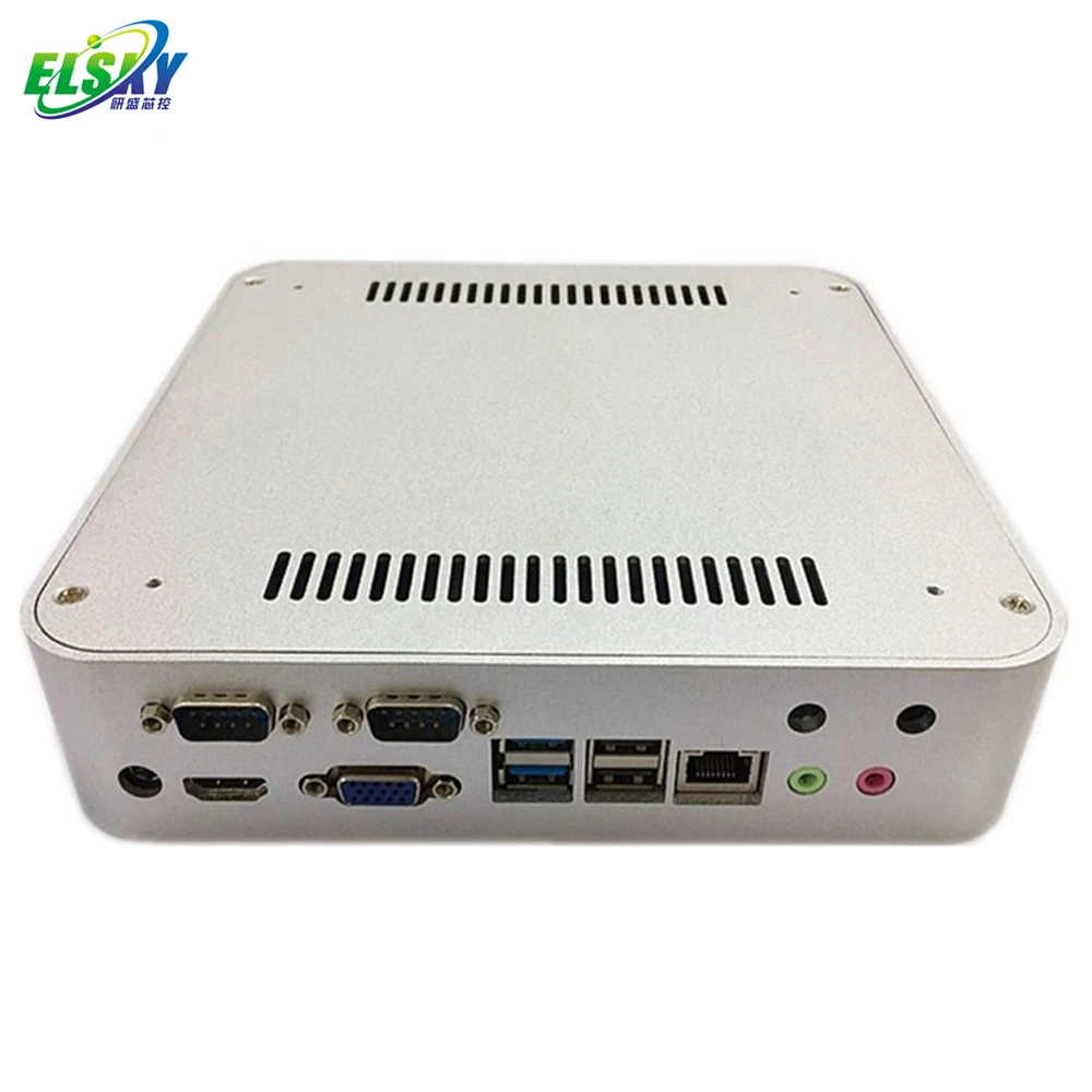Фото ELSKY: Мини-ПК безвентиляторный, игровой, с HD4000, процессором J1800, VGA, RS485, COM, поддержкой 1080P, DC 12V, RS232, 4K-дисплеем, по низкой цене №3