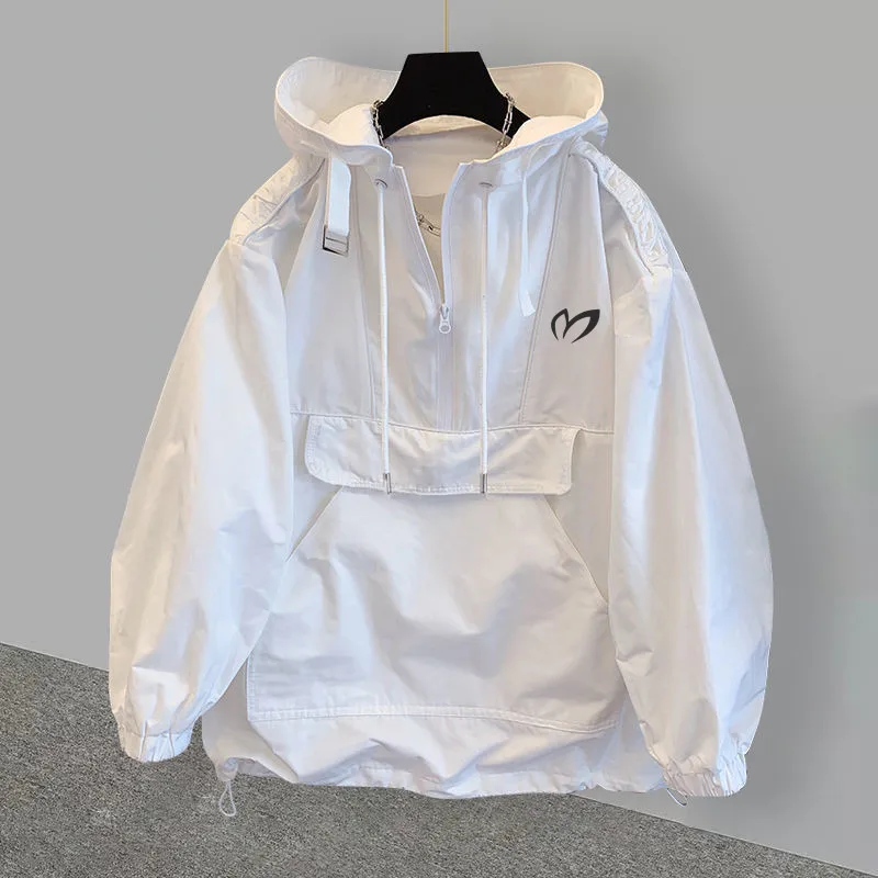 

Embroidered Logo Men's And Women's Golf Jackets Stylish Clothing Design With Patchwork Trench Jacket Hooded Golf Clothing