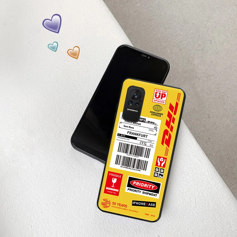 Чехол для телефона Dhl Express с этикеткой полета Xiaomi Poco X3 Pro M3 5G Mi Civi NFC F3 GT F1 9 8 A2 Lite CC9 9T