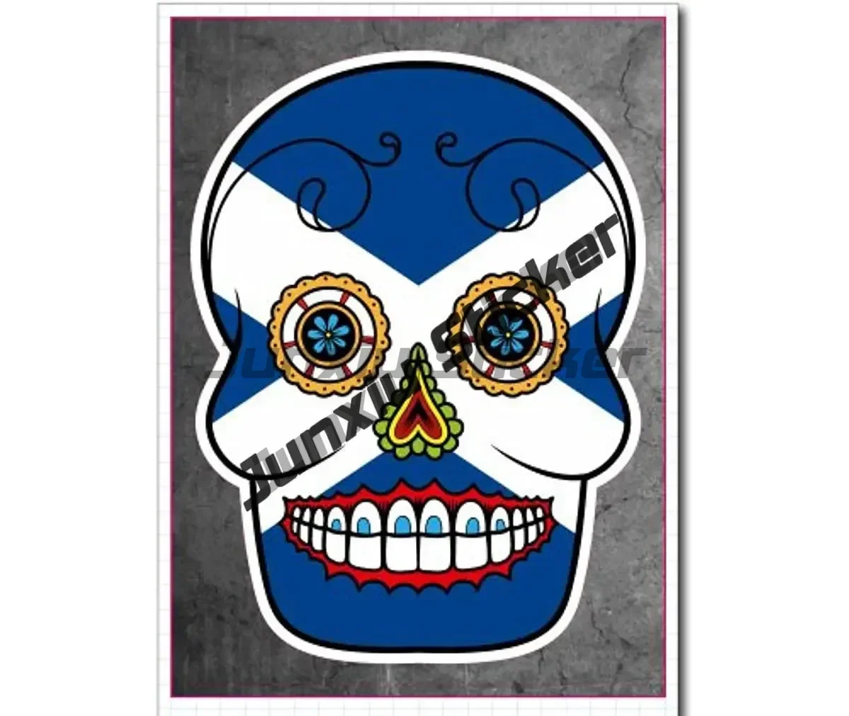 Виниловая наклейка с флагом Шотландии гербом шотландская щитом салата флаг SCO