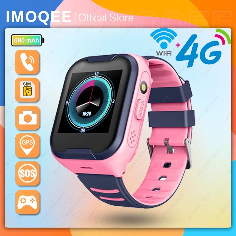 smart watch kids a36e GPS 4g WIFI IP67 Waterproof Child Students Smartwatch Video Call Monitor Track