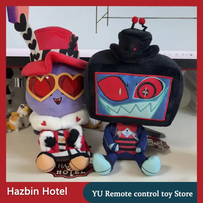 Фото В наличии! Новинка! Плюшевая кукла Vaux из Hazbin Hotel, милая аниме-игрушка, украшение для спальни, подарок на Рождество/день рождения, 30 см №1