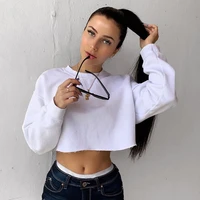 women sport style solid colors o neck short t shirts simple long sleeve crop tops y2k summer new fashion all match casual tops