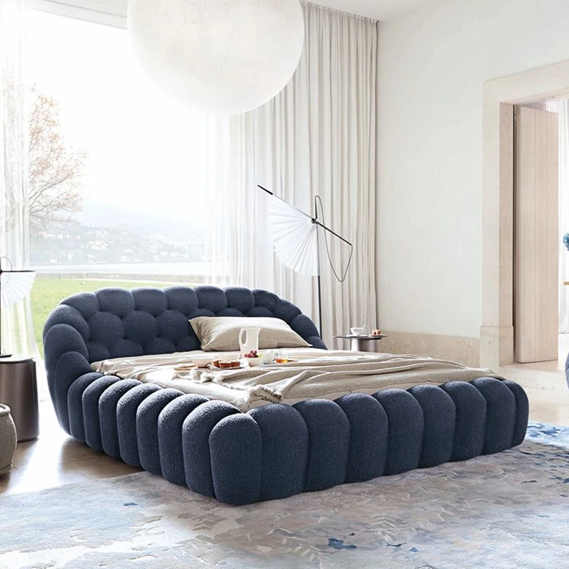 

Italian bubble bed modern simple designer cloth bed 1.8m double bed