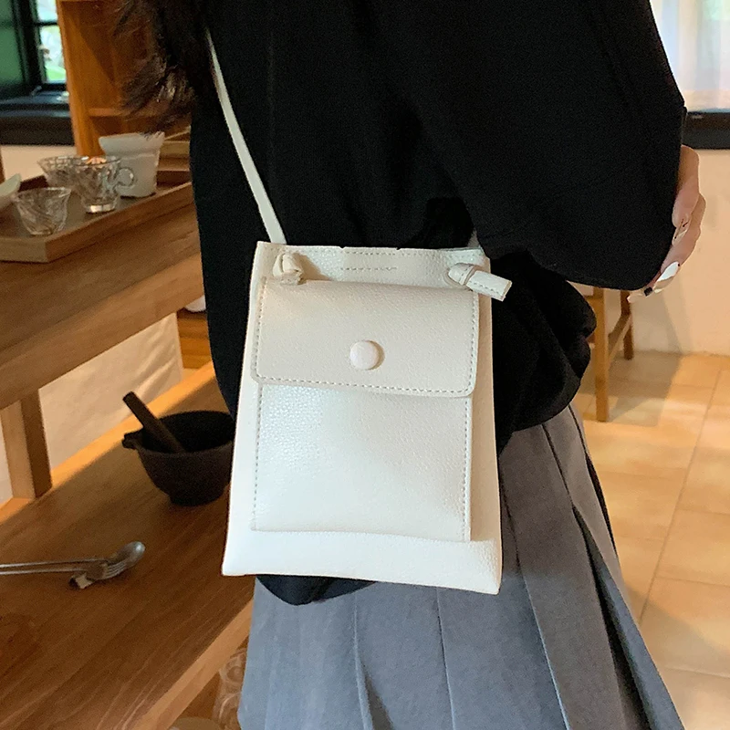 

Simple Style Luxury Design New Mobile Phone Crossbody Bag Women's 2023 Summer Casual Versatile Small Shoulder Bag Leather Purse