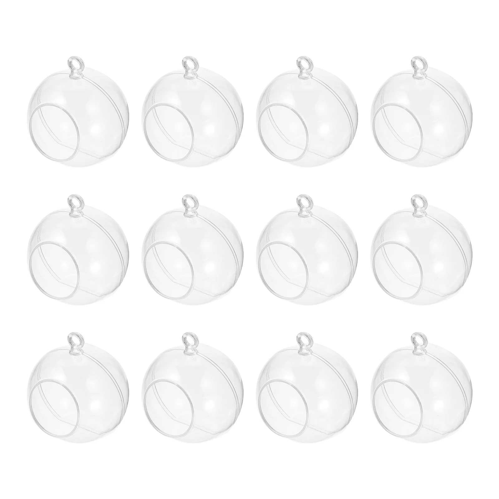 

Christmasfillable Ornaments Hanging Clear Ornamenttreeglobe Holderterrariumplastic Decoration Tealight Acrylic Pendant Flower