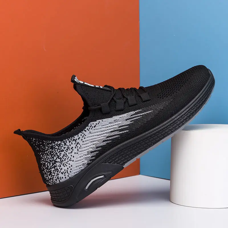 Дышащие плетеные туфли для весны и лета Новинка Мужская обувь устойчивая к