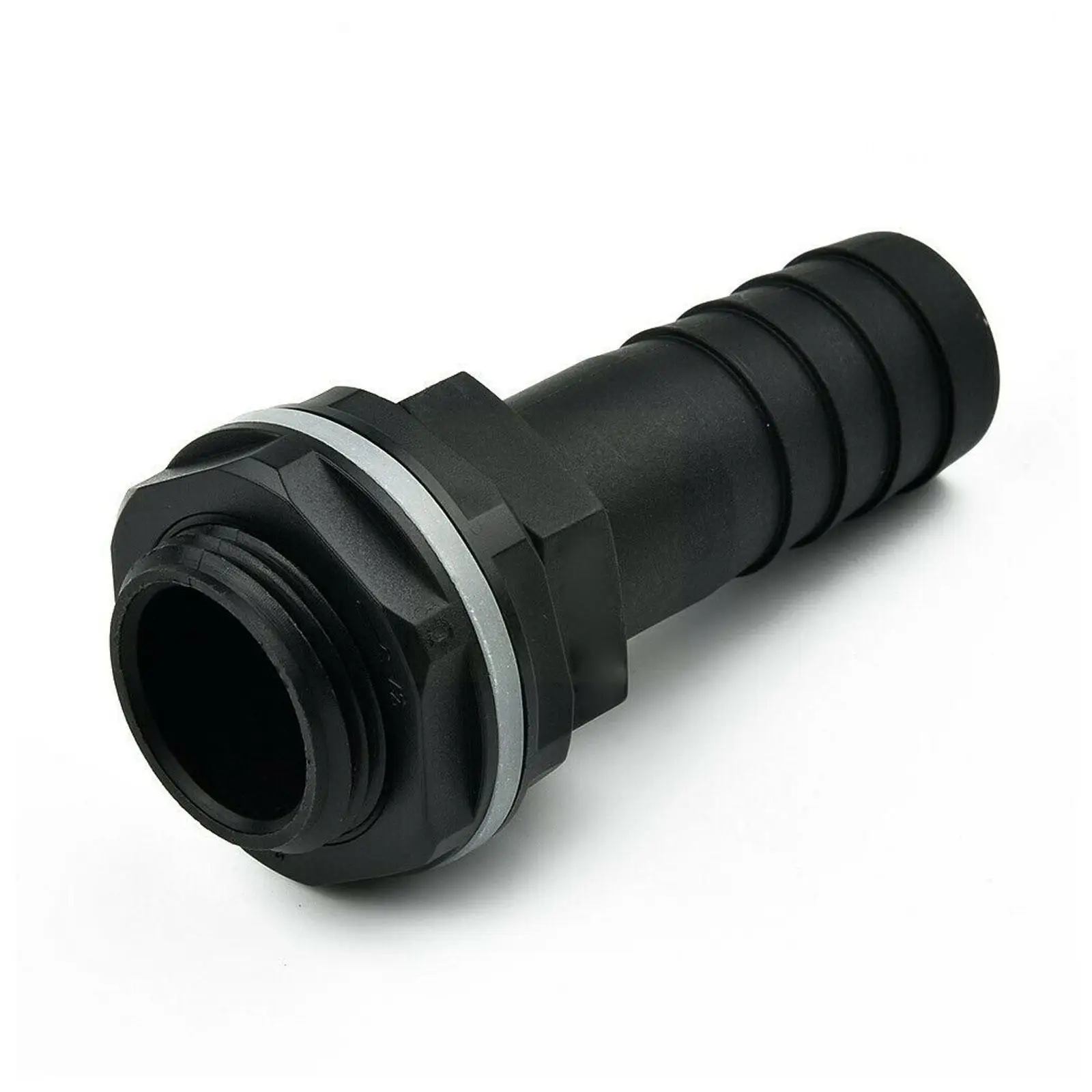 

New 3/4 Inch Water Butt/Tank 1in Overflow Connector Plastic Water Adapter Tank With Base Nut Joint Washer Pipe Flange Bucke V9F5