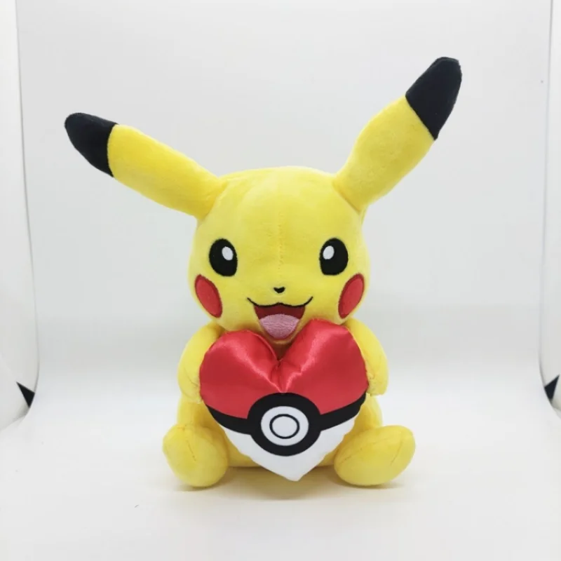 

Takara Tomy Pokemon Pikachu Hold Poke Ball Мягкая фигурка Детские куклы на день рождения подарок на Рождество украшение для спальни 20 см
