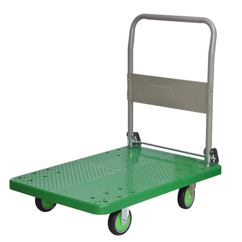 

Warehouse Transport Trolley Industrial Heavy Duty Wagon Flat Carts Plastic Storage Shopping Carts Shopping Car for Groceries