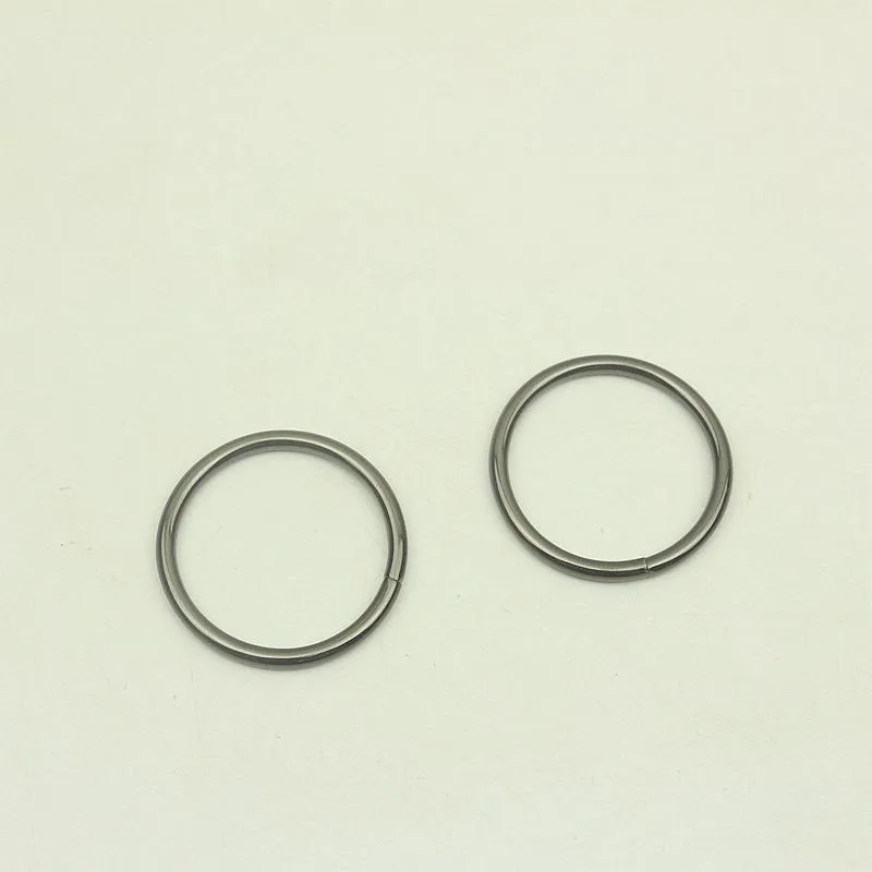 30Pcs Unwelded O Ring Metal Round Circle 38mm for Clothing Handbag Decoration Button Hardware Leather Crafts Accessories