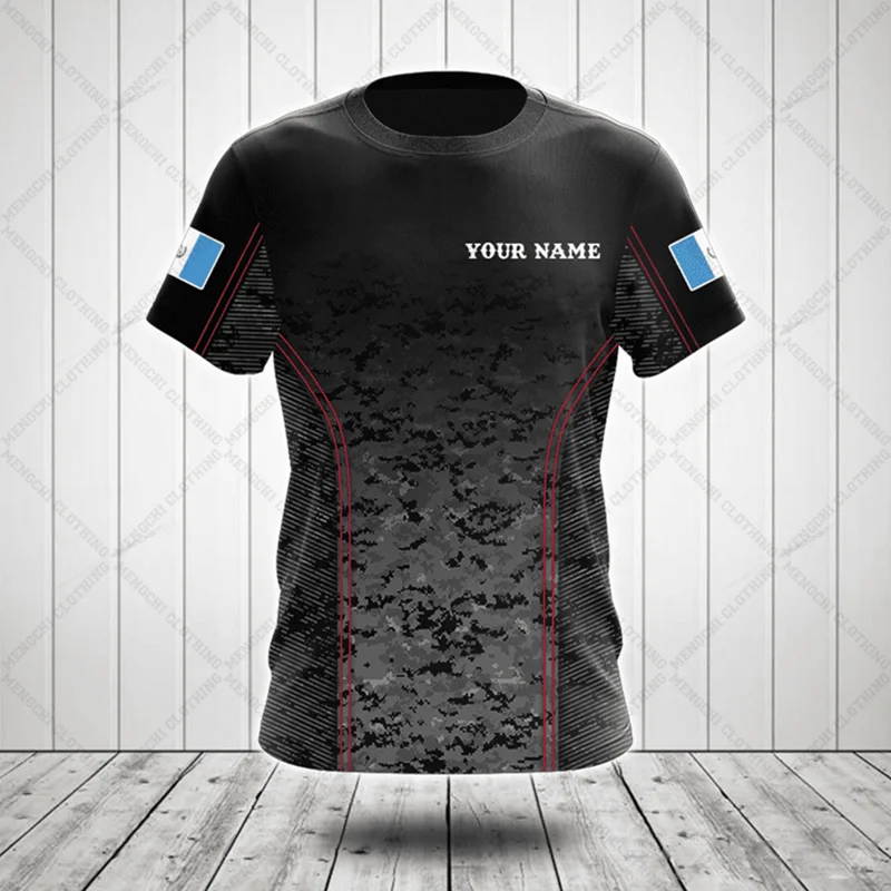 

Персонализированные камуфляжные футболки с символами Гватемалы, летняя крутая спортивная одежда, женские футболки оверсайз, топы с коротким рукавом