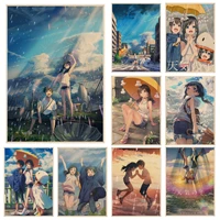 anime weather child movie vintage posters for living room bar decoration aesthetic art wall painting