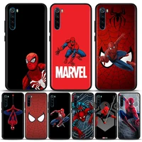 marvel phone case for redmi 6 6a 7 7a note 7 8 8a 8t 9 9s pro 4g 9t case soft silicone cover marvel spiderman