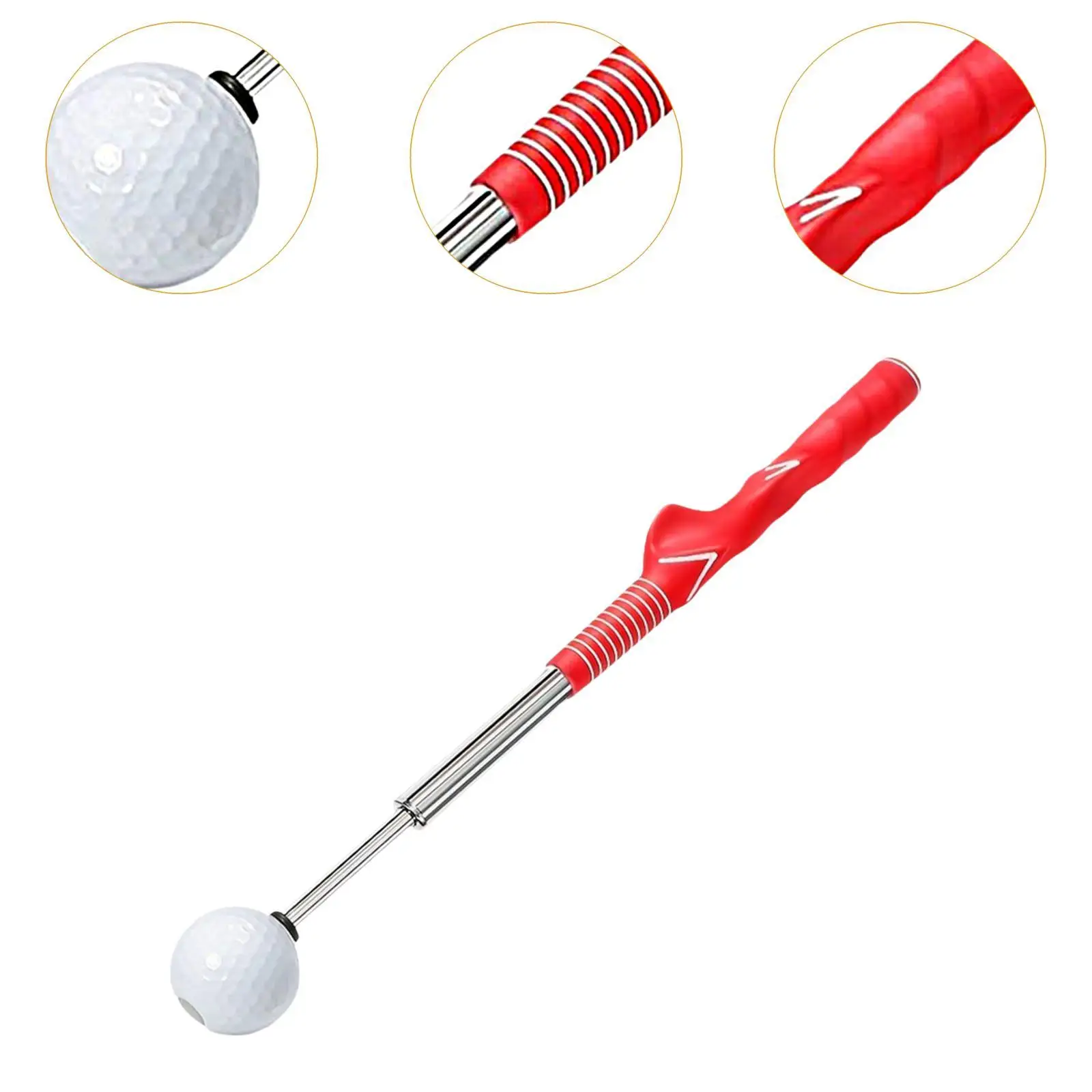 Телескопический тренажер для гольфа легкий балансировочный нескользящий