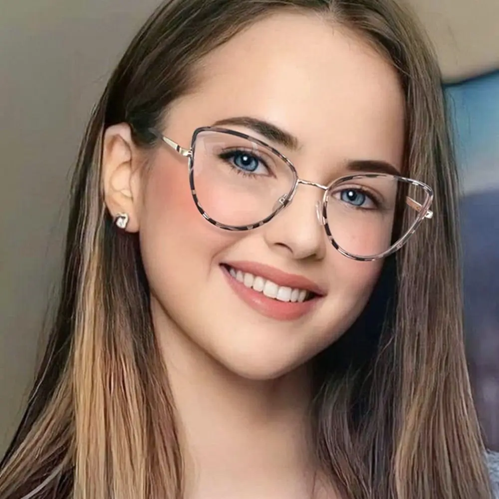 

Женские портативные очки для защиты глаз, офисные компьютерные очки с защитой от синего света, Женская ультратонкая оправа