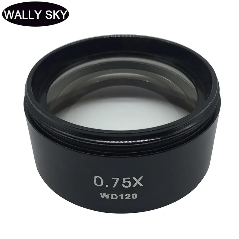 0.3X 0.5X 0.75X 1X 1.5X 2X Barlow AUX Objective Lens Working Distance Auxiliary Lens f/ Stereo Microscope Thread 1-7/8