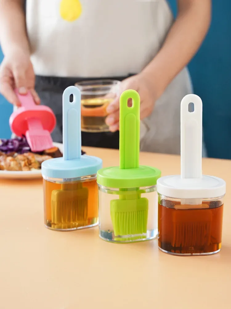 Термостойкая маслостойкая силиконовая бутылка-щетка портативная фотощетка для