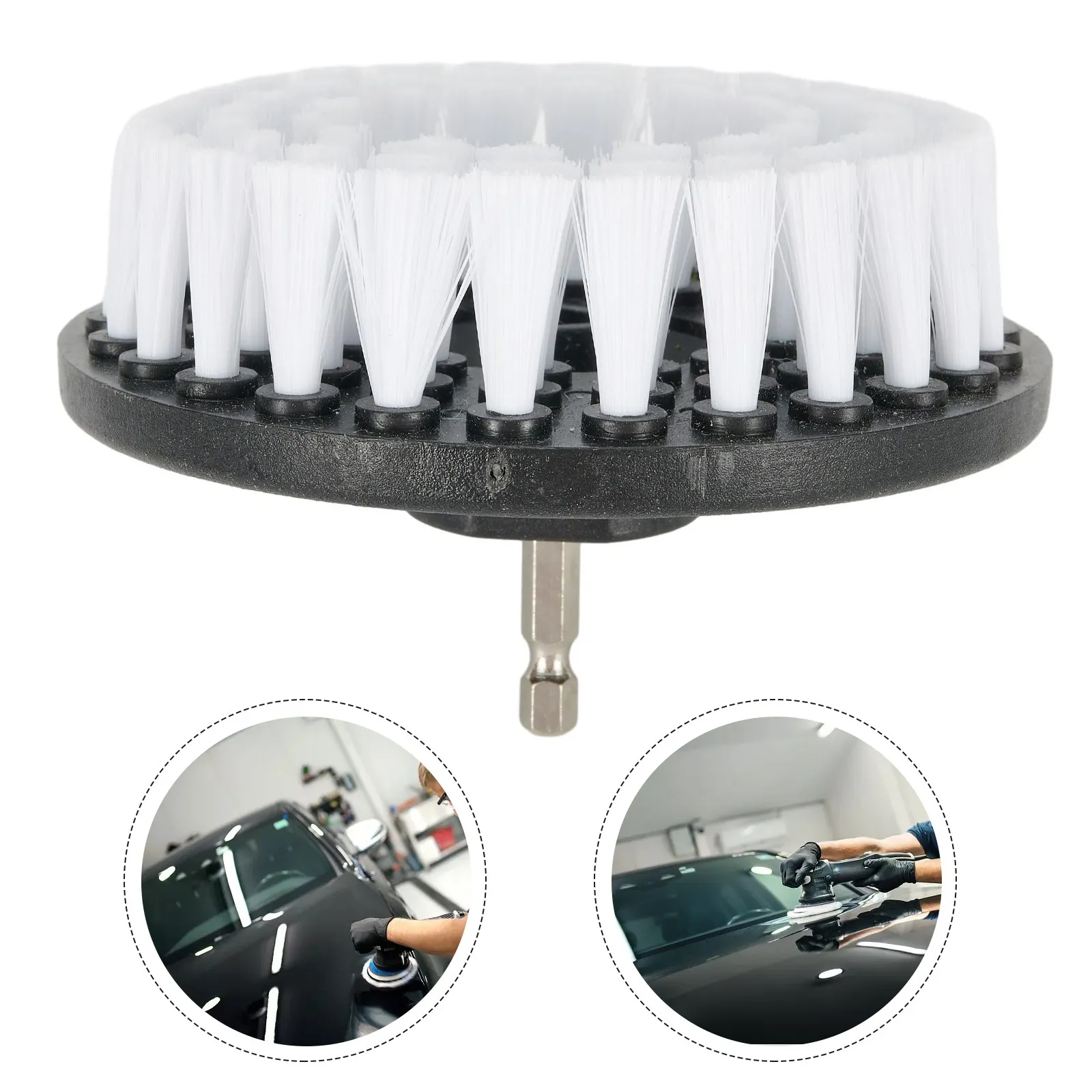 

1PC Electric Drill Brush Attachment 5 Inch Cleaning Brush For Carpet & Leather Upholstery Cleaning Tools Auto Accessories