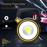 led solar work sensor lamp cob flashlight outdoor camping usb light portable lantern rechargeable emergency holiday lighting