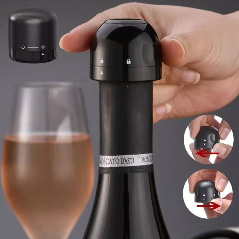 

Vacuum Red Wine Bottle Cap Stopper Silicone Sealed Champagne Bottle Stopper Vacuum Retain Freshness Wine Plug Bar Tools