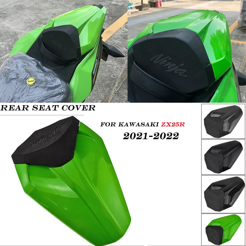 

FOR KAWASAKI ZX25R ZX-25R ZX 25R ZX25 R 2021-2022 Motorcycle Accessories Rear Seat Cover With Rubber Pad