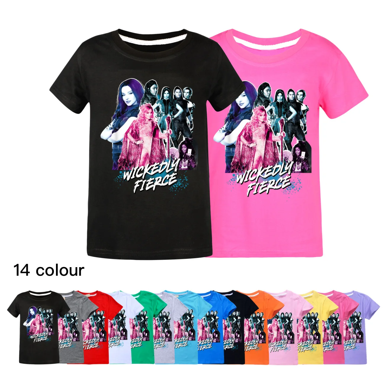 Новая футболка Потомки 4 детские топы с короткими рукавами повседневная для