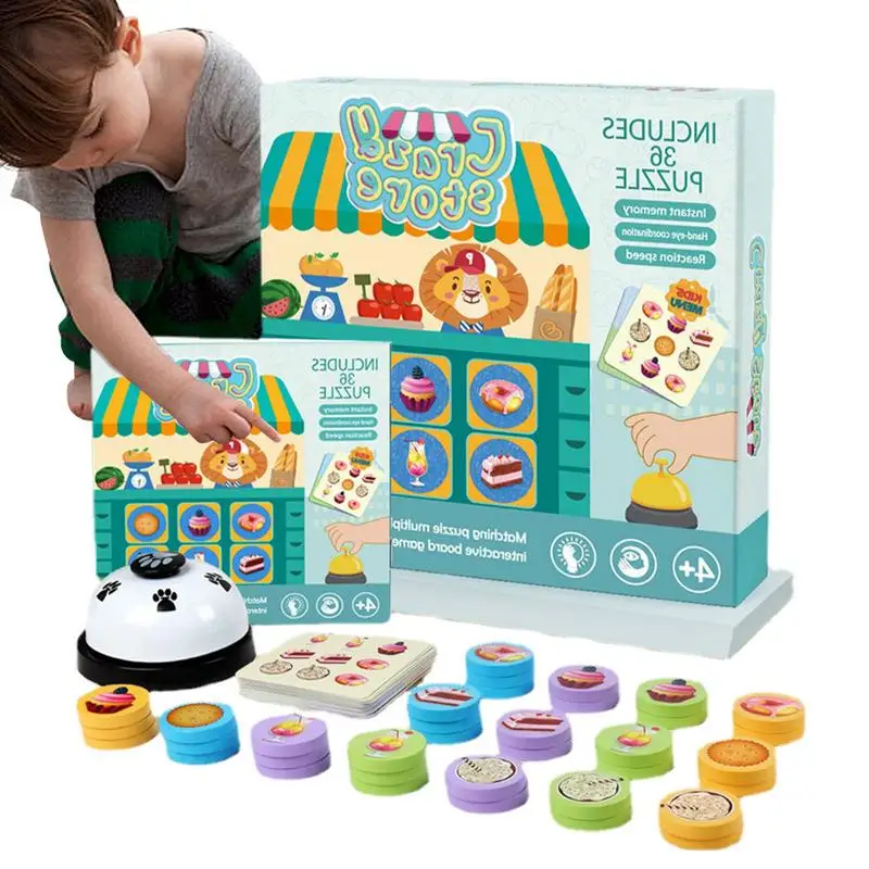 

Bakery Matching Board Game Food Memory Educational Toy Educational Preschool Learning Fine Motor Skills Toys For Toddler Boys