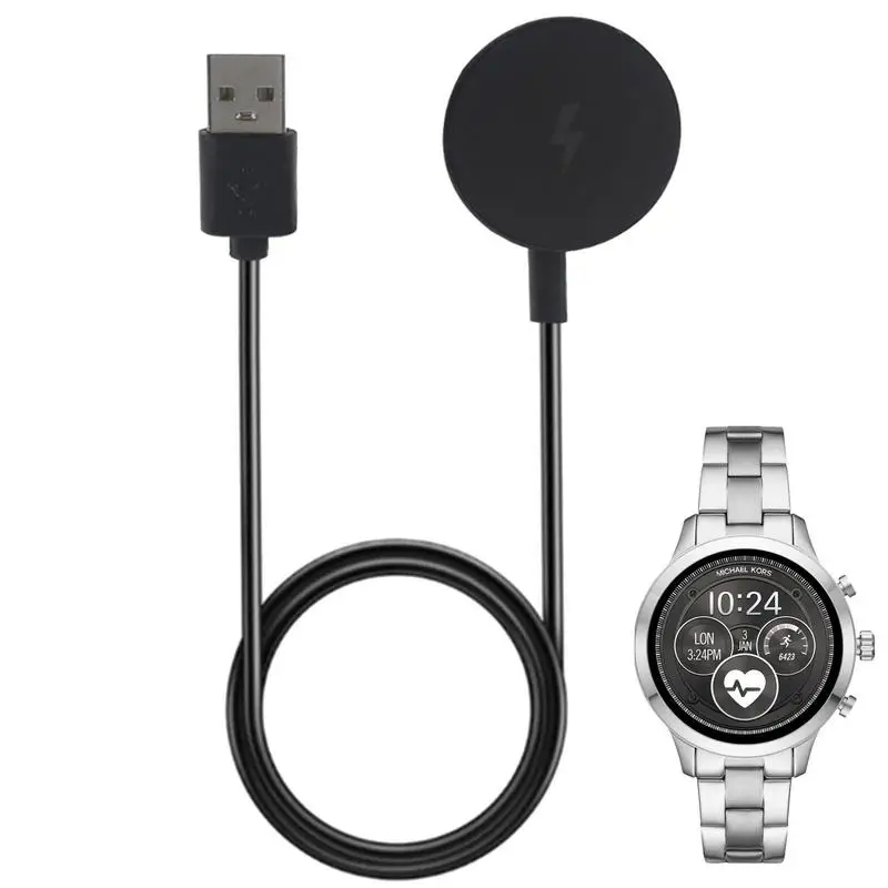 

1 м портативный длинный зарядный кабель для умных часов, аксессуары для умных часов, гибкие зарядные кабели для часов