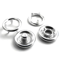 50 sets7 5 9 5 11 mm snaps silver casp with five claws buckle jumpsuitsbaby childrens wear dark buckle prong snap buttons