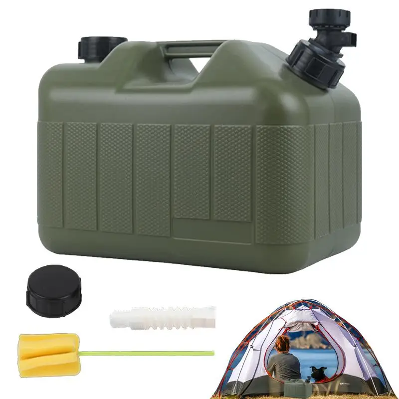 

Portable Water Container For Camping 10L/12L Water Containers Jug With Hose Drinking Water Storage Cube With Extension Hose