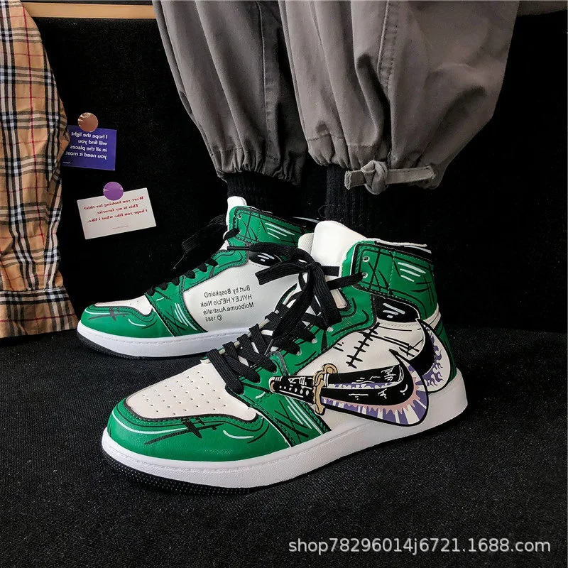 Беговые кроссовки с высоким верхом для мужчин и женщин Вулканизированная