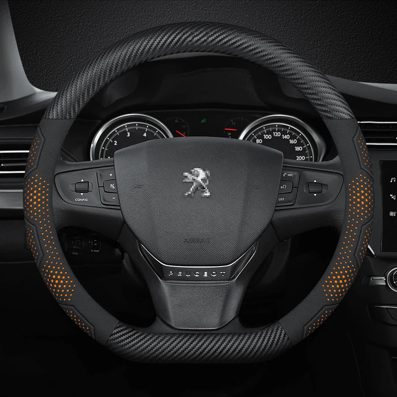Чехол рулевого колеса автомобиля для Peugeot GT-Line 106 107 206 207 208 301 307 308 406 407 408 508 607 2008 3008