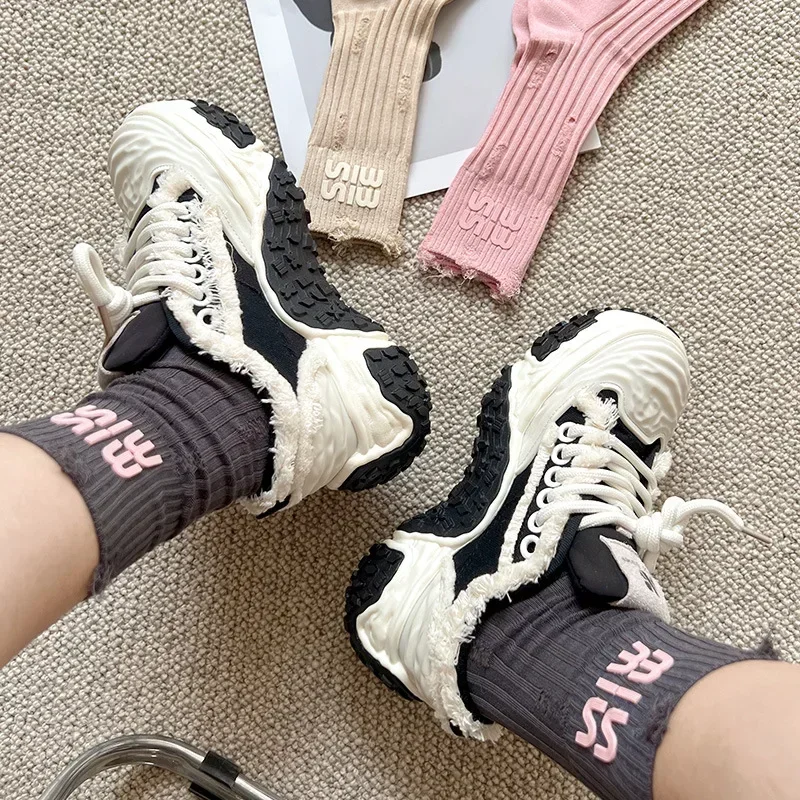 Женские хлопковые носки с принтом в ассортименте